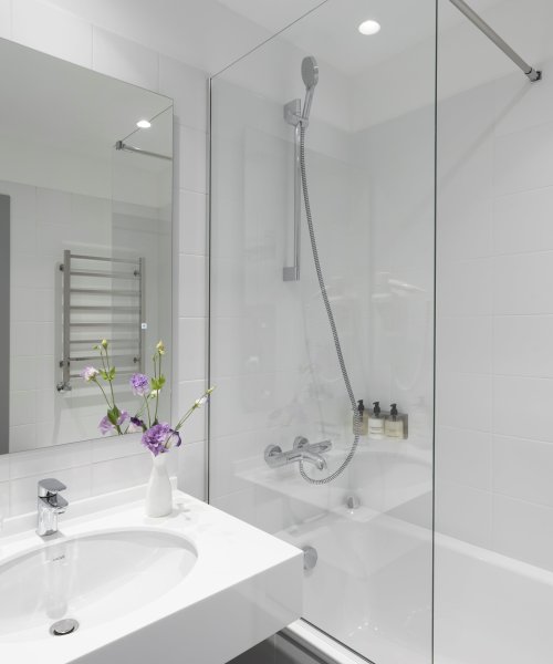 Deluxe suite with kitchen overlooking the river