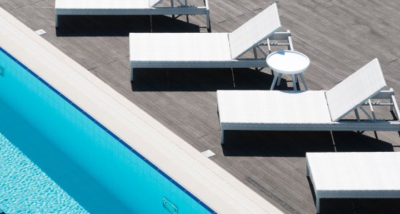 Outdoor heated pool 25 meters